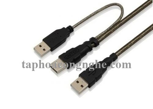 Unitek 95382 Y-C437 2.0 0.8M Cáp Chữ Y 3 Đầu Usb bọc chống nhiễu 30095382